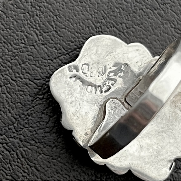 Vintage Taxco Mexico sterling silver and abalone ring - Picture 9 of 10